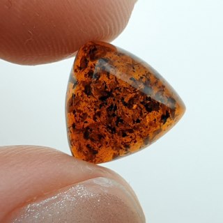 Bursztyn bałtycki kaboszon 11x11 mm nr A595