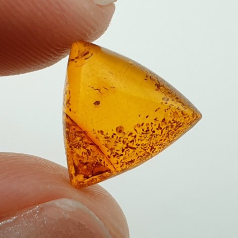Bursztyn bałtycki kaboszon 11x11 mm nr A617