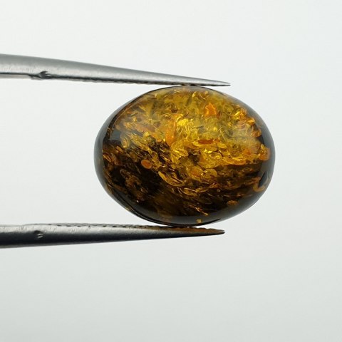 Bursztyn bałtycki kaboszon 13x10 mm nr A664