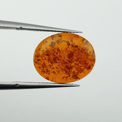 Bursztyn bałtycki kaboszon 13x11 mm nr A655