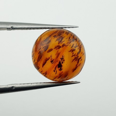 Bursztyn bałtycki kaboszon fi 11 mm nr A639