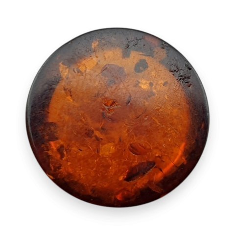 Bursztyn bałtycki kaboszon fi 16 mm nr A413