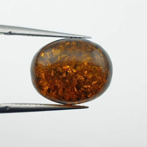 Bursztyn bałtycki kaboszon 13x11 mm nr A810
