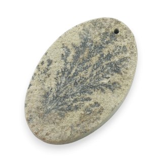 Dendryt psylomelanu kaboszon z dziurką 41x26 mm nr 1