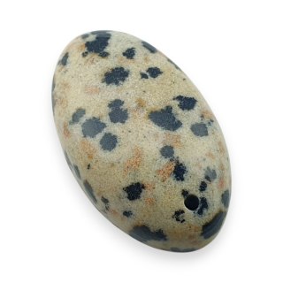 Jaspis dalmatyński kaboszon z dziurką 24x14 mm nr 36