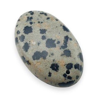 Jaspis dalmatyński kaboszon z dziurką 28x18 mm nr 26
