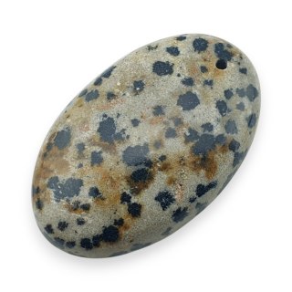 Jaspis dalmatyński kaboszon z dziurką 30x19 mm nr 4