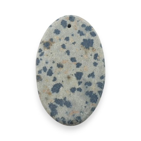Jaspis dalmatyński kaboszon z dziurką 32x19 mm nr 29