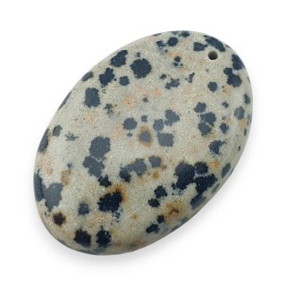Jaspis dalmatyński kaboszon z dziurką 33x22 mm nr 12