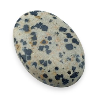 Jaspis dalmatyński kaboszon z dziurką 33x22 mm nr 12