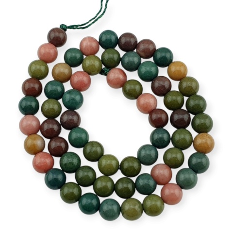 Kwarc mix kolor oceaniczny kula 6 mm sznur
