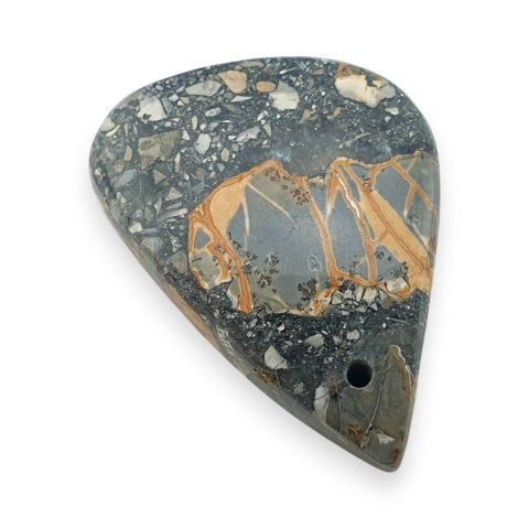 Jaspis maligano kaboszon z dziurką 25x17 mm nr 32