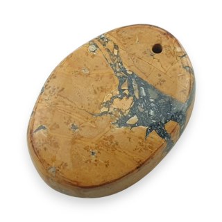 Jaspis maligano kaboszon z dziurką 25x18 mm nr 33