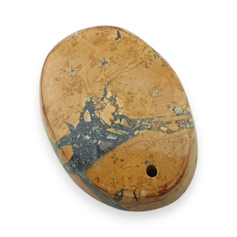 Jaspis maligano kaboszon z dziurką 25x18 mm nr 33