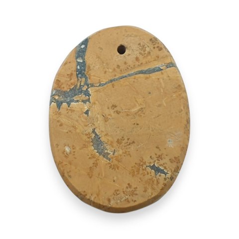 Jaspis maligano kaboszon z dziurką 25x18 mm nr 33