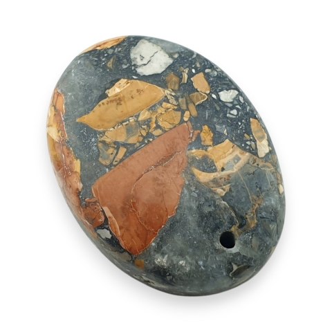 Jaspis maligano kaboszon z dziurką 26x19 mm nr 29