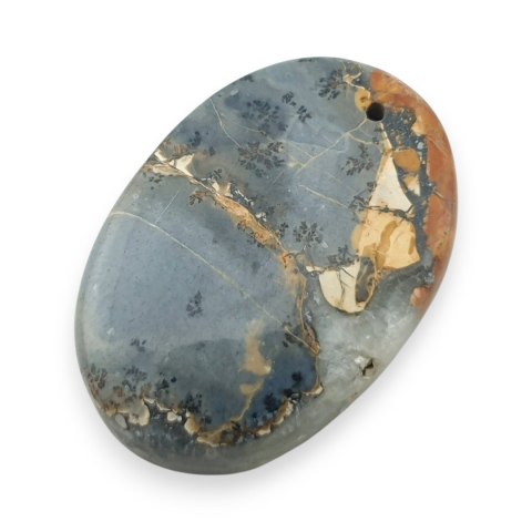 Jaspis maligano kaboszon z dziurką 29x20 mm nr 26