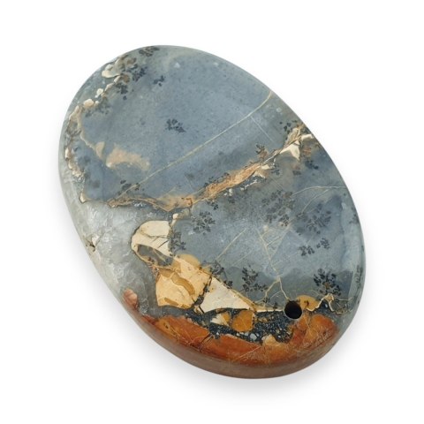 Jaspis maligano kaboszon z dziurką 29x20 mm nr 26