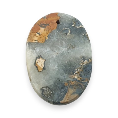 Jaspis maligano kaboszon z dziurką 29x20 mm nr 26