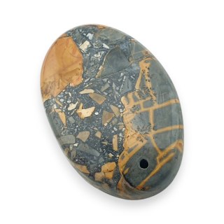 Jaspis maligano kaboszon z dziurką 29x20 mm nr 30
