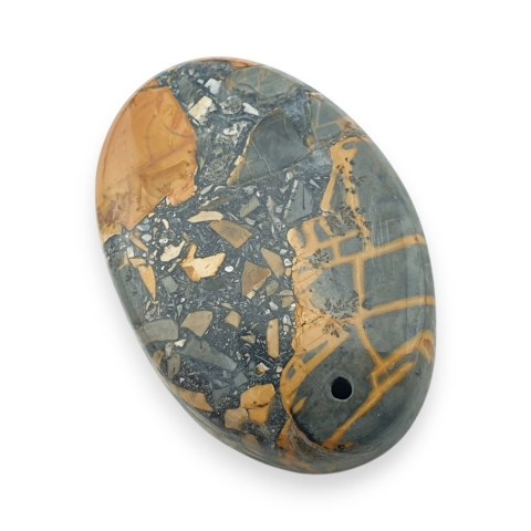 Jaspis maligano kaboszon z dziurką 29x20 mm nr 30