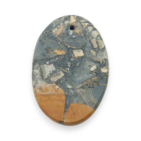 Jaspis maligano kaboszon z dziurką 29x20 mm nr 30