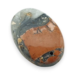 Jaspis maligano kaboszon z dziurką 29x20 mm nr 4