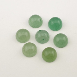 Awenturyn zielony kaboszon ~8 mm 1 szt.