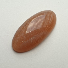Kamień księżycowy brzoskwiniowy kaboszon 30x14 mm nr 6