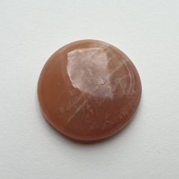 Kamień księżycowy brzoskwiniowy kaboszon fi 22 mm nr 3