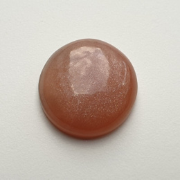 Kamień księżycowy brzoskwiniowy kaboszon fi 22 mm nr 4