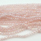 Koraliki szklane 4x3 mm sznur Pink AB