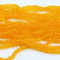 Koraliki szklane 4x3 mm sznur Transparent Orange