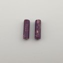 Jaspis cesarski fioletowy walec 13x4 mm 2 szt