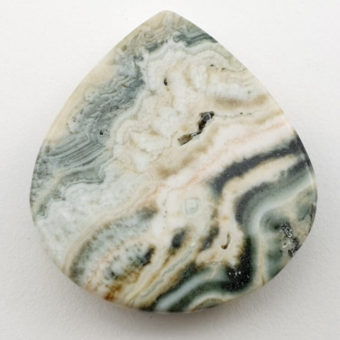 Saturn chalcedon kaboszon 38x34 mm nr 22