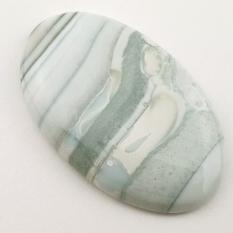 Saturn chalcedon kaboszon 46x29 mm nr 34