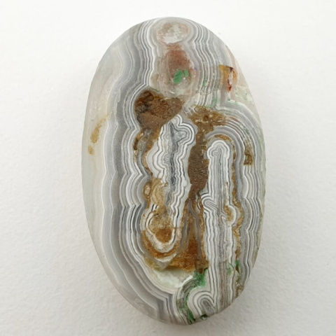 Agat koronkowy kaboszon 28x16 mm nr 157