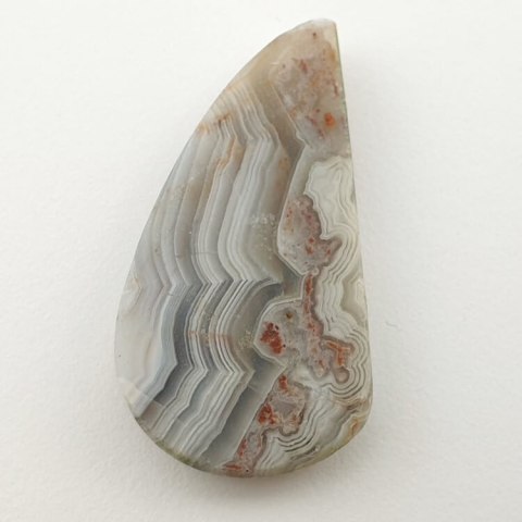 Agat koronkowy kaboszon 35x19 mm nr 156