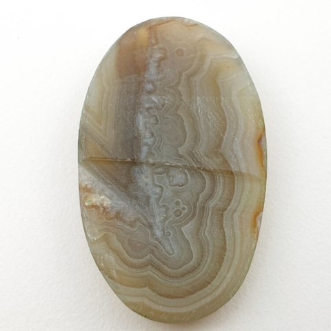 Agat koronkowy kaboszon 35x21 mm nr 128