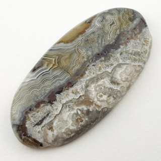 Agat koronkowy kaboszon 38x19 mm nr 116