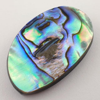 Paua Abalone kaboszon 3,4x2,2 cm nr 71