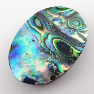 Paua abalone kaboszon 31x21 mm nr 111