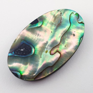 Paua abalone kaboszon 33x20 mm nr 112