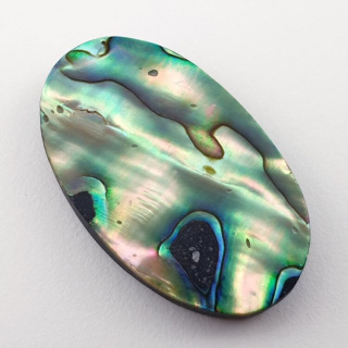 Paua abalone kaboszon 33x20 mm nr 112