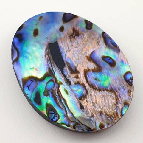 Paua abalone kaboszon 35x26 mm nr 94