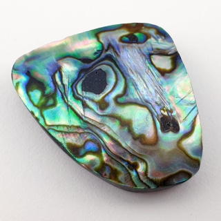 Paua abalone kaboszon 36x28 mm nr 109