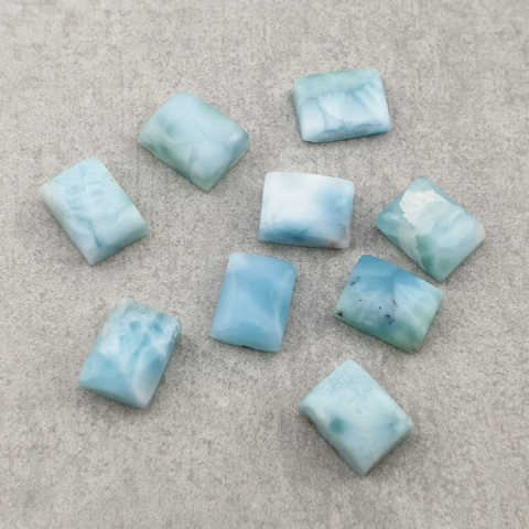 Larimar kaboszon 8x6 mm 1 szt