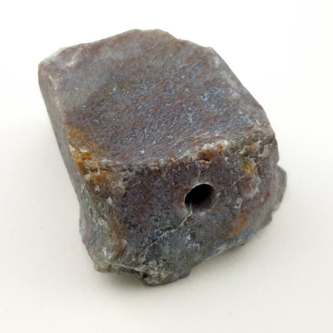 Agat indyjski bryłka z dziurką 26x24 mm nr 9