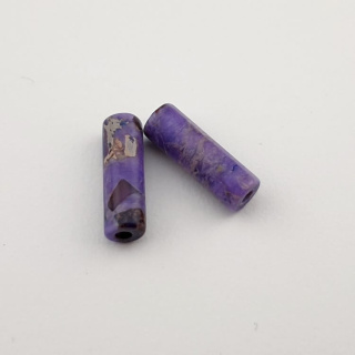 Jaspis cesarski blue violet walec 13x4 mm 2 szt