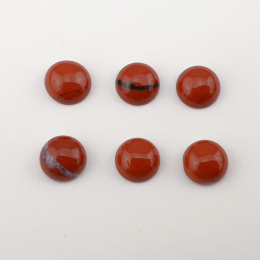 Jaspis czerwony kaboszon 8 mm 1 szt